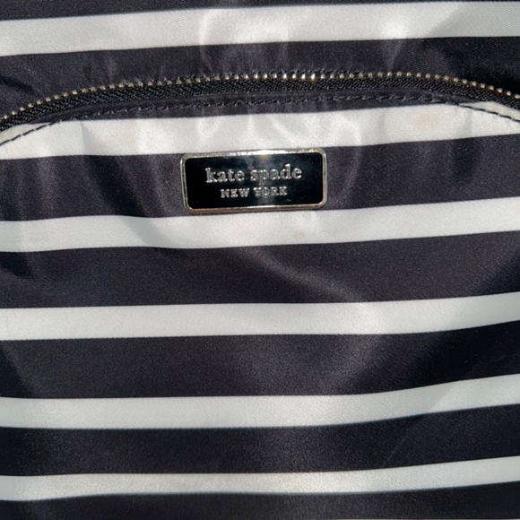 Kate Spade Dawn Sailing Stripe Backpack (Black And White) main image 6